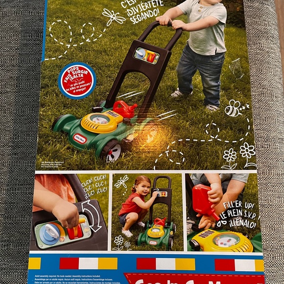 LITTLE TIKES LAWN MOWER - Picture 1 of 8